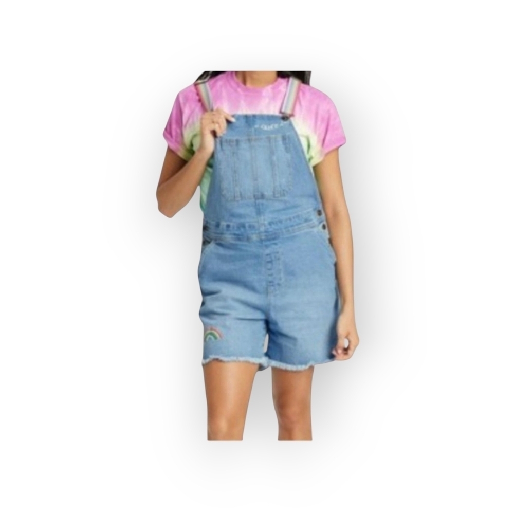 Pride Collection Rainbow Shortalls XL Unisex Festival Summer Outfit
